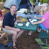 Steve and Sue Hubbard camping at Stellafane 2009