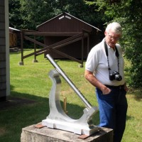 Dick Parker & replica telescope mount