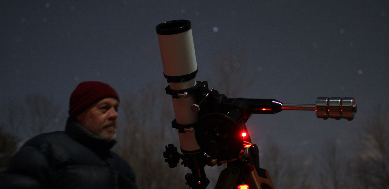 Jupiter and Bright Moon on a Mid-Winter Night