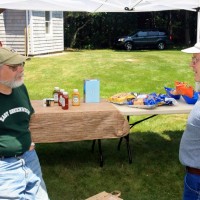 Steve Siok and Bob Napier at July 2009 Cookout