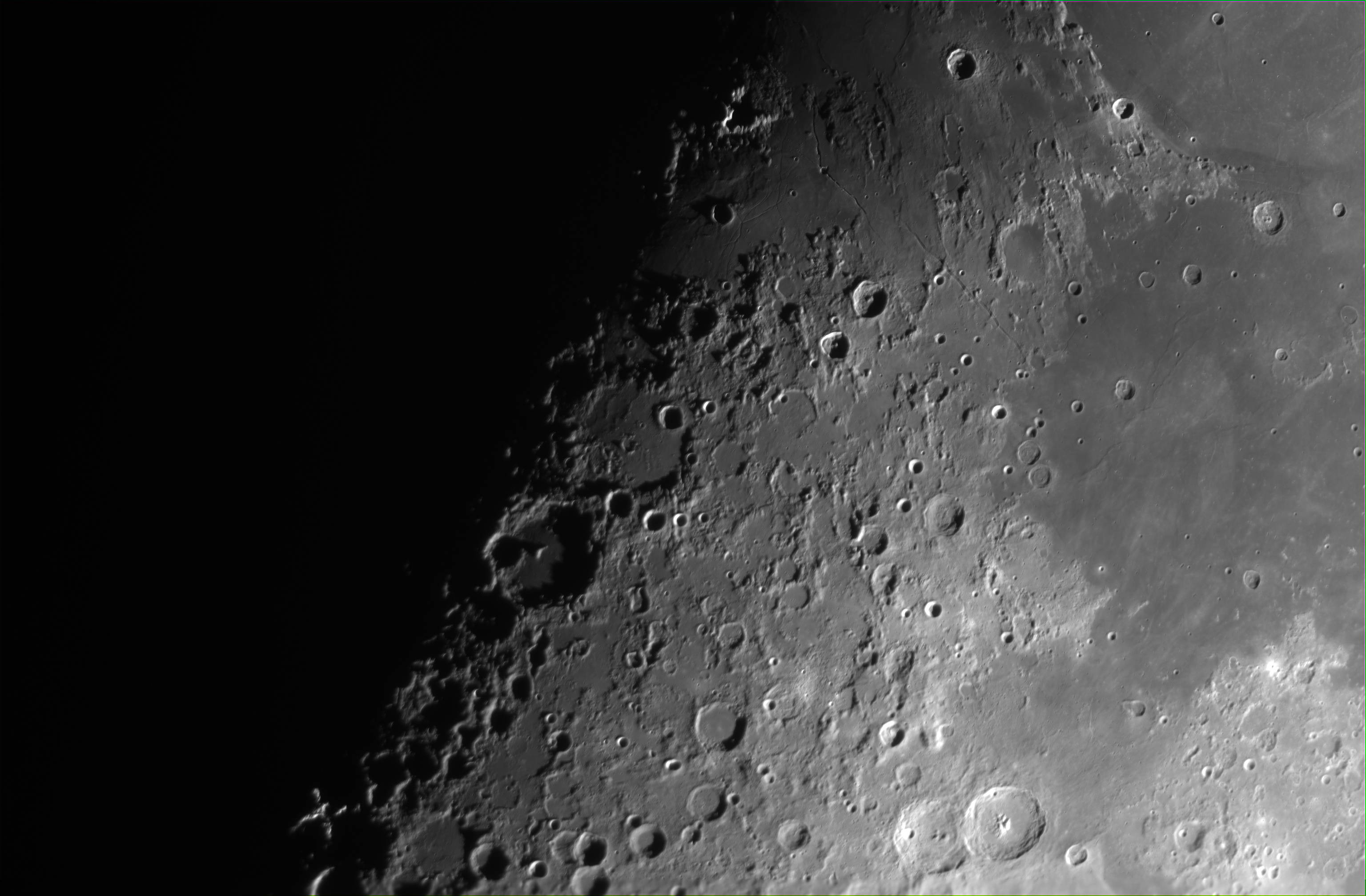 Detail of lunar terminator