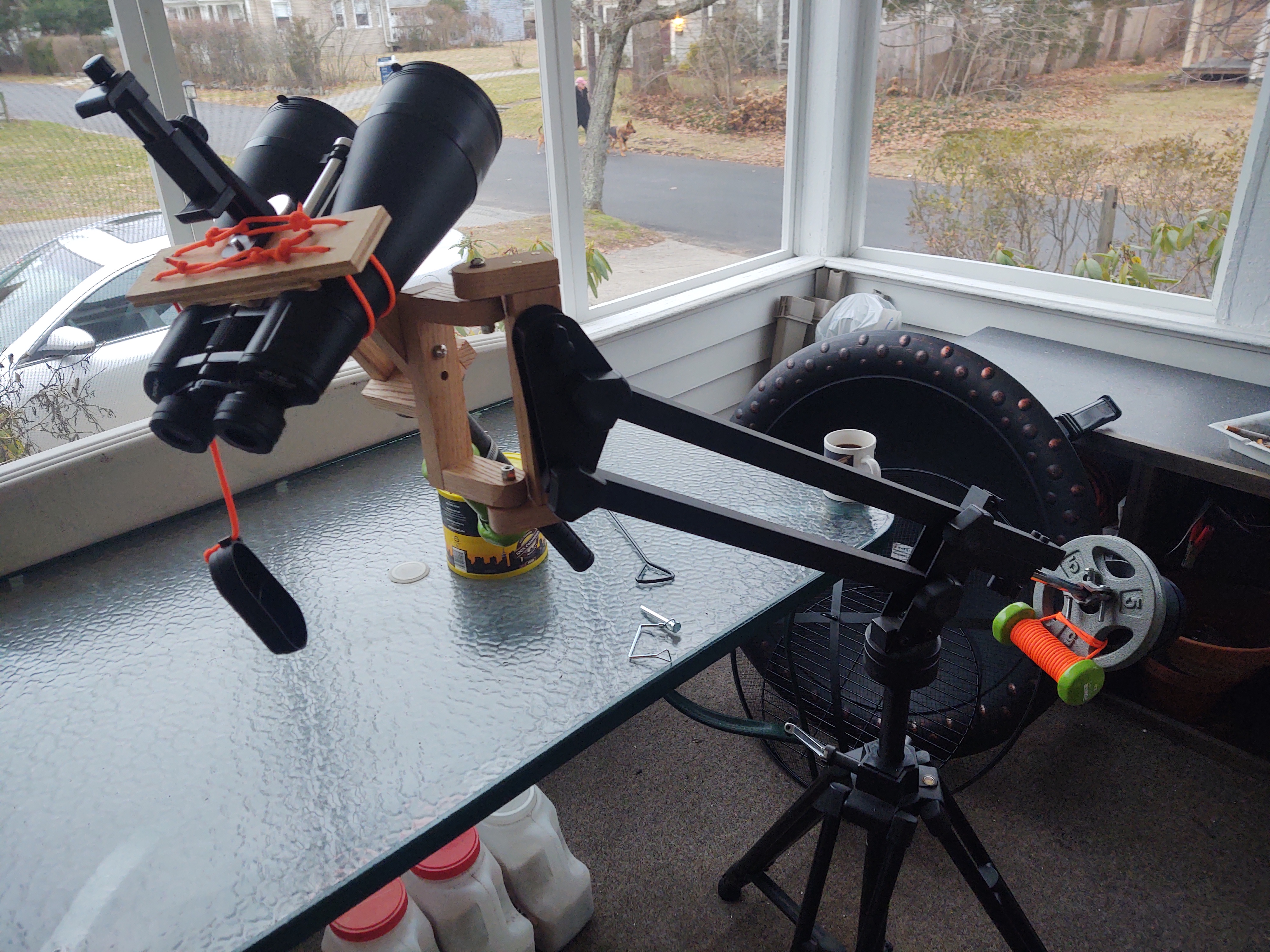 Diy deals binocular mount