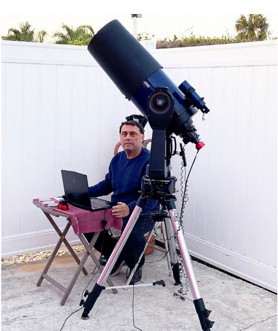 Greg Shanos and equipment used