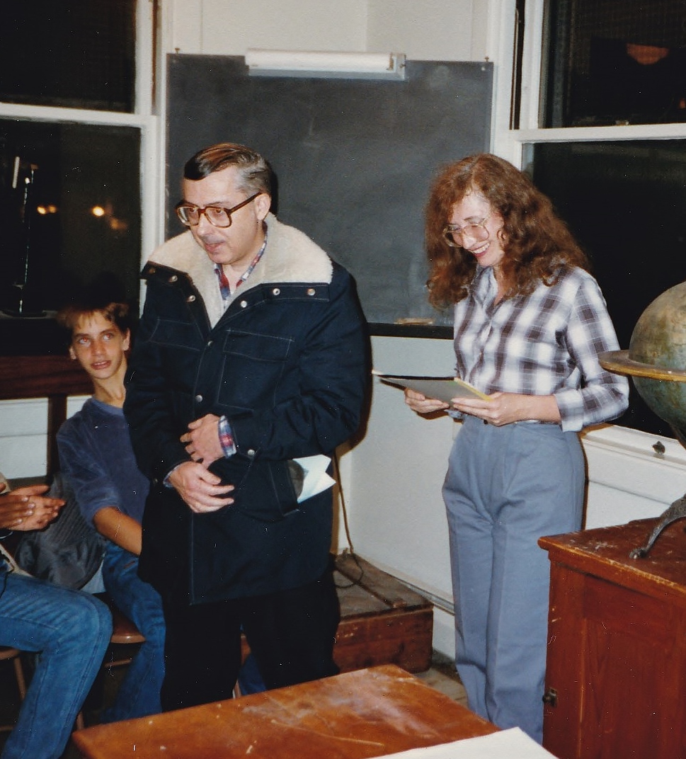 Roger Menard & Francine Jackson at Ladd Observatory, 1981