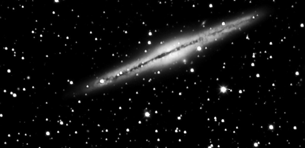 NGC 891: Edge-on Galaxy in Andromeda